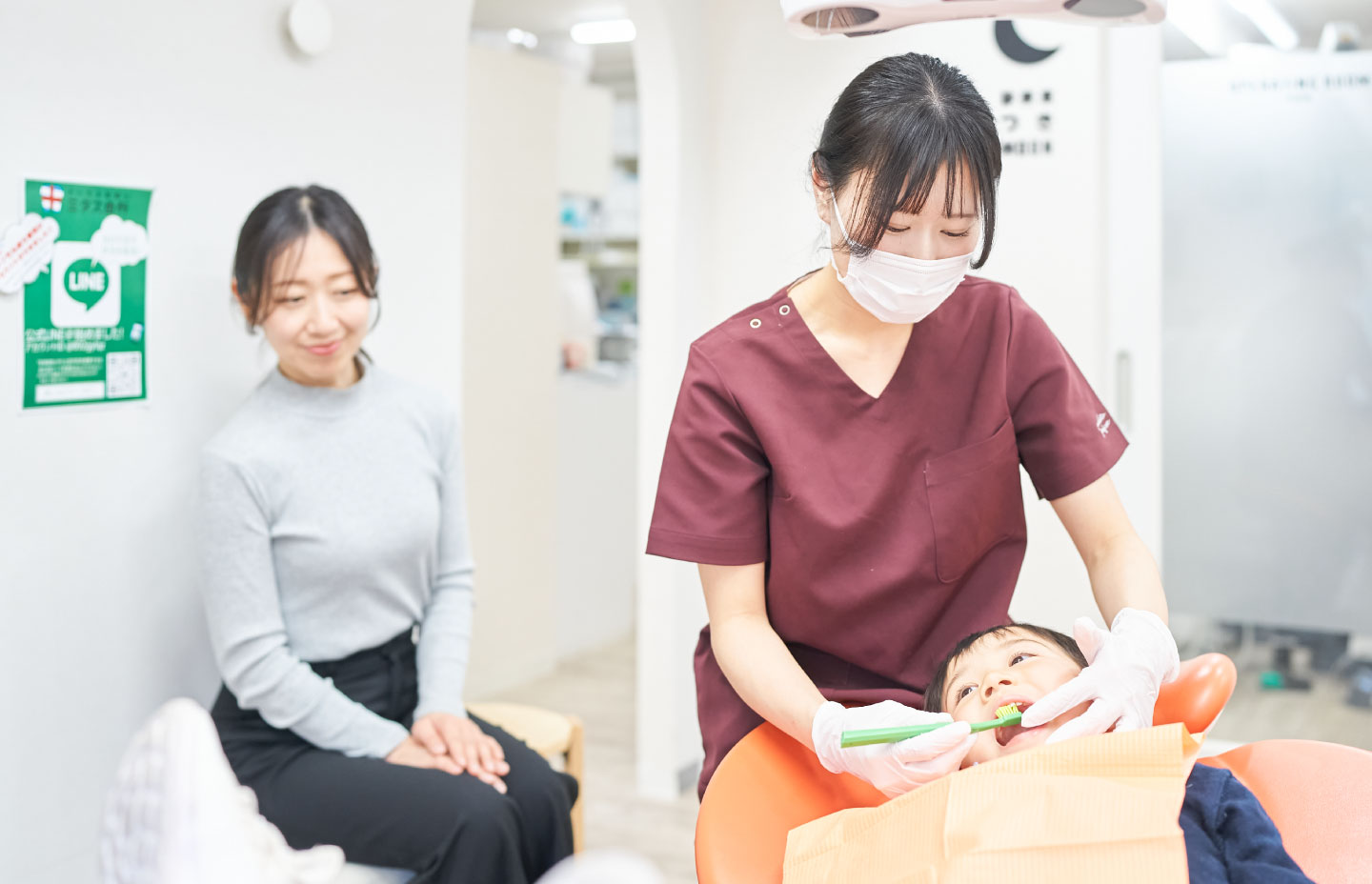 親子で一緒に受診