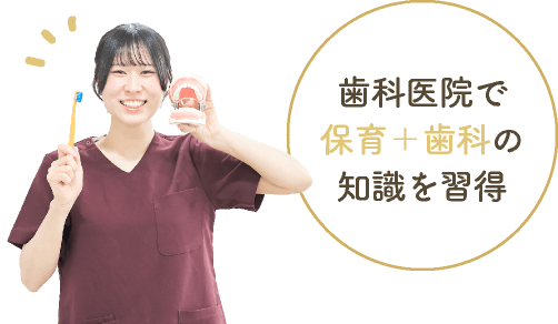 歯科医院で保育＋歯科の知識を習得