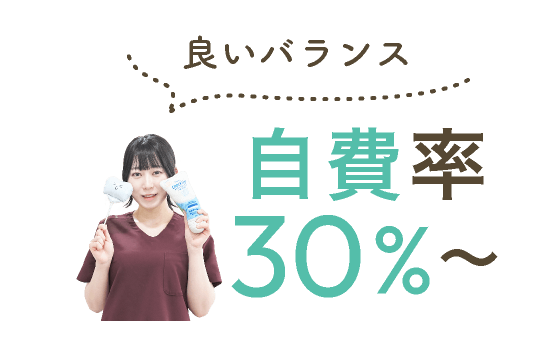 良いバランス自費率30%〜